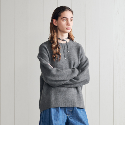 H チャイニーズラクーンカシミヤビッグニットプルオーバー H BEAUTY&YOUTH UNITED ARROWS（エイチビューティーアンドユース