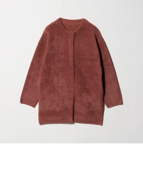 ダブルフェイス フェザーニットコート ＜A DAY IN THE LIFE