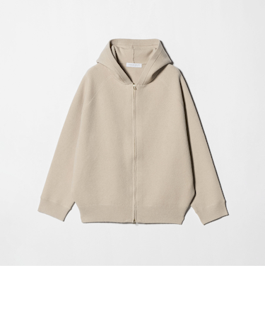 ジャガードニット ダブルジップ パーカー ‐ウォッシャブル‐ <A DAY IN THE LIFE>