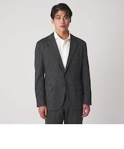 メランジ ジャージーチェック 2ボタン ジャケット-セットアップ対応-＜A DAY IN THE LIFE＞