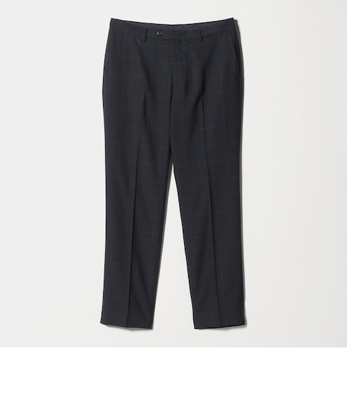 ウールライク ドビー ウィンドウペイン スラックス-セットアップ対応・ウォッシャブル-＜A DAY IN THE LIFE＞