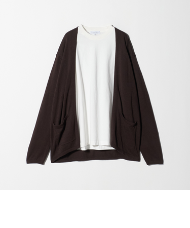 ハイゲージ カーディガン＋Tシャツ -セットアイテム・ハンドウォッシャブル-＜A DAY IN THE LIFE＞