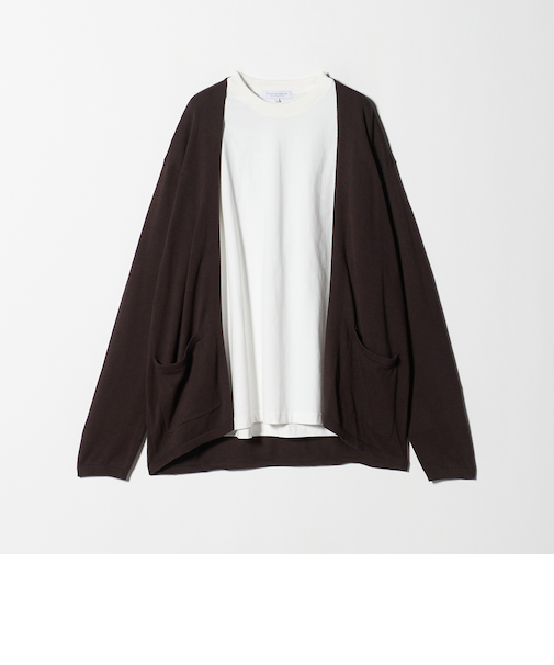 ハイゲージ カーディガン＋Tシャツ -セットアイテム・ハンドウォッシャブル-＜A DAY IN THE LIFE＞