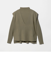 ベスト＋ハイネックニット ‐ウォッシャブル‐＜A DAY IN THE LIFE＞