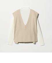 ベスト＋ハイネックニット ‐ウォッシャブル‐＜A DAY IN THE LIFE＞