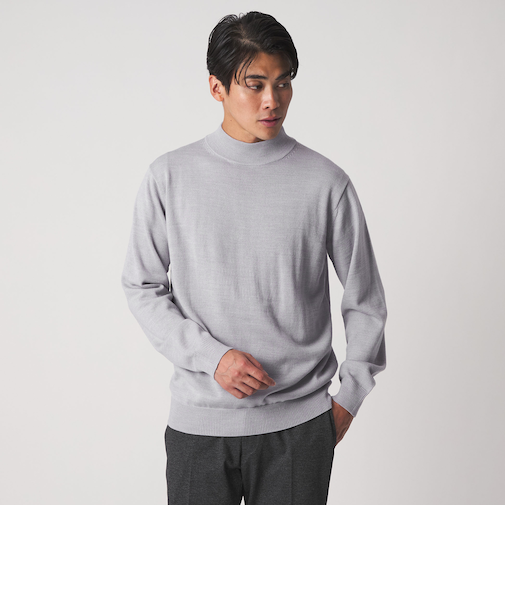 テンジク モックネック ニット-ウォッシャブル-＜A DAY IN THE LIFE＞