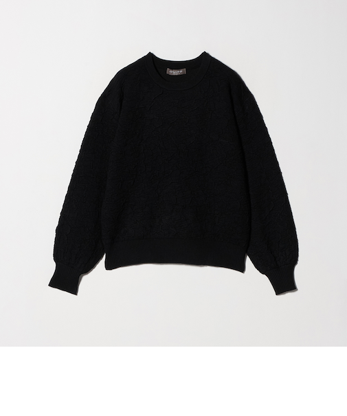 パフジャガード クルーネックニット ‐ウォッシャブル‐<A DAY IN THE LIFE>