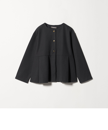 ニットメルトン ペプラム ショートコート <A DAY IN THE LIFE>