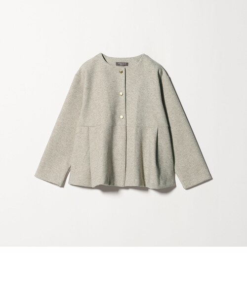 ニットメルトン ペプラム ショートコート ＜A DAY IN THE LIFE