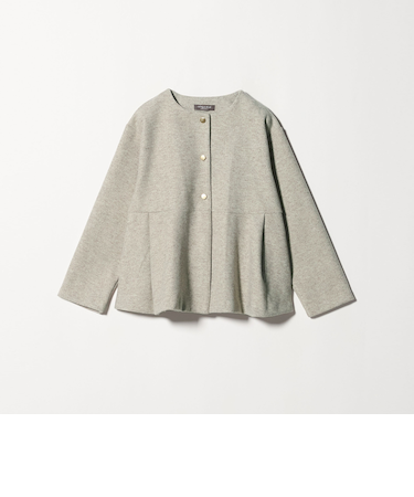 ニットメルトン ペプラム ショートコート ＜A DAY IN THE LIFE＞