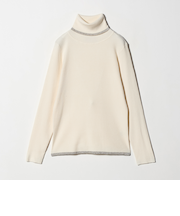 ハイゲージ リブ ラメライン タートルニット ‐ウォッシャブル‐＜A DAY IN THE LIFE＞