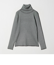 ハイゲージ リブ ラメライン タートルニット ‐ウォッシャブル‐＜A DAY IN THE LIFE＞