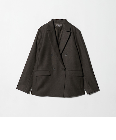 ツイードライク ダブルジャケット ‐ウォッシャブル・セットアップ対応‐ ＜A DAY IN THE LIFE＞