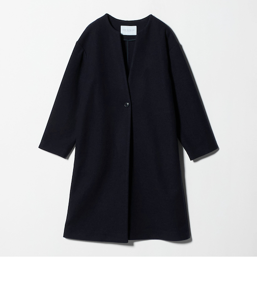 ニットメルトン キーネックコート ＜A DAY IN THE LIFE＞