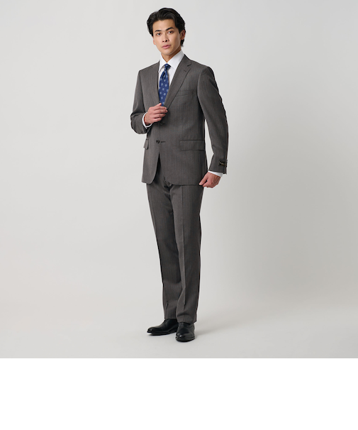 ヘリンボーン 2ボタンスーツ＜A DAY IN THE LIFE＞