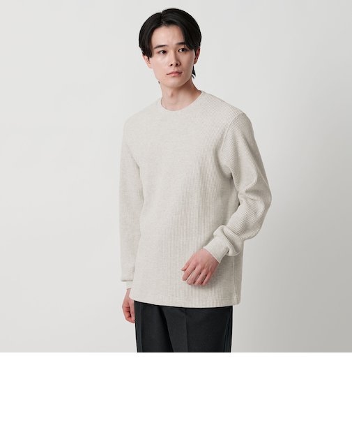 USAコットン 裏起毛 ワッフル カットソー<A DAY IN THE LIFE>