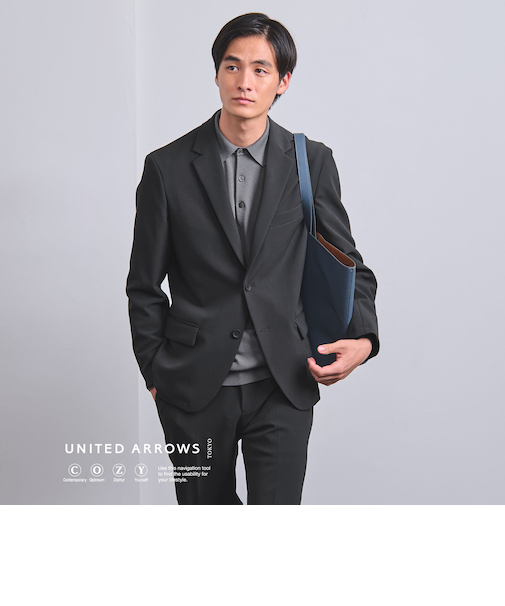 SPORTEX シングル 2ボタン テーラードジャケット UA COZY- 撥水・ウォッシャブル・防しわ性(着用しわ)・2WAYストレッチ-