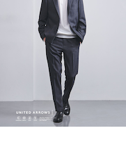 テック デニムライク ノープリーツ スラックス UA COZY -撥水・ウォッシャブル-