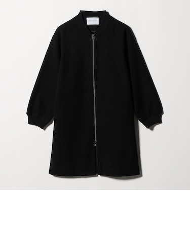 ニットメルトン ロングブルゾン