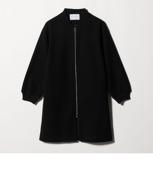 ニットメルトン ロングブルゾン