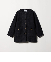 ボア ノーカラー ミドルカーディガン ＜A DAY IN THE LIFE＞