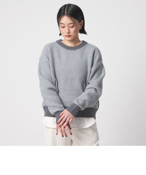 専用「新品未使用」UNITEDARROWS ユナイテッドアローズ　ジャガード ケーブル ジャカード スウェット プルオーバー