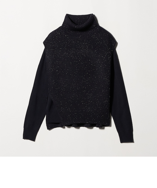 ラメ タートルベスト＋プルオーバー ‐ウォッシャブル‐＜A DAY IN THE LIFE＞