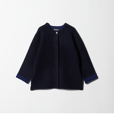 ダブルフェイス ニット ショートコート ＜A DAY IN THE LIFE＞