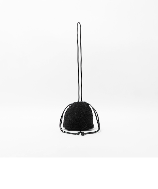 フェイクファー 巾着バッグ <A DAY IN THE LIFE>