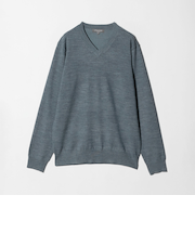 ハイゲージ プレーティング テンジク Vネックニット＜A DAY IN THE LIFE＞