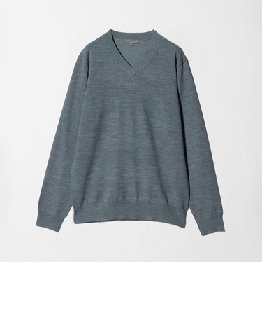 ハイゲージ プレーティング テンジク Vネックニット＜A DAY IN THE LIFE＞