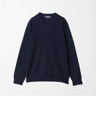 ハイゲージ プレーティング テンジク Vネックニット<A DAY IN THE LIFE>