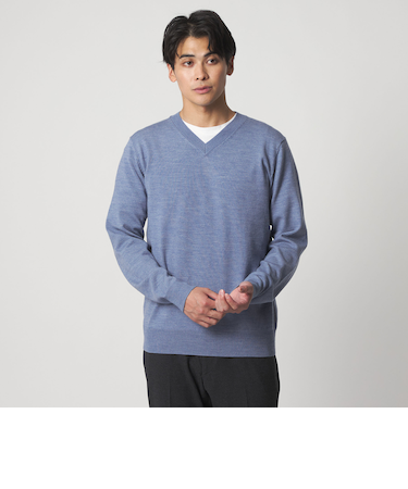 ハイゲージ プレーティング テンジク Vネックニット＜A DAY IN THE LIFE＞