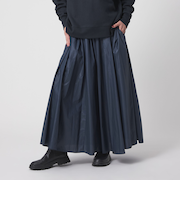 チンツ タックフレアスカート ‐ウォッシャブル‐＜A DAY IN THE LIFE＞