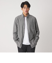 コットン ネル ボタンダウンシャツ-イージーケア-＜A DAY IN THE LIFE＞