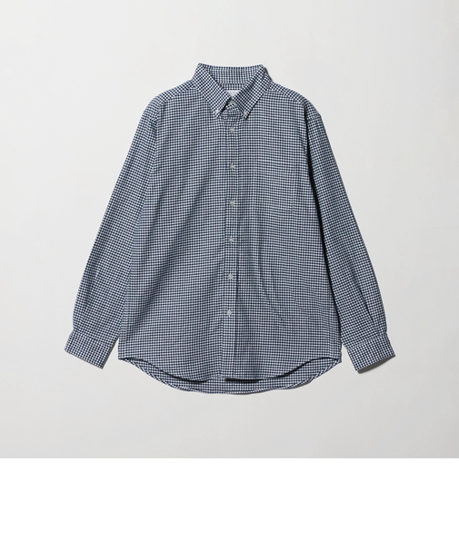 コットン ネル ボタンダウンシャツ-イージーケア-<A DAY IN THE LIFE>