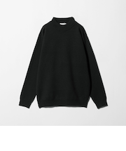 ハイゲージ ミラノリブ モックネックニット-ウォッシャブル-＜A DAY IN THE LIFE＞