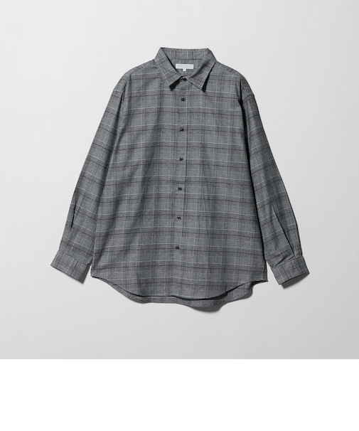 コットンネル パターン リラックスシャツ-イージーケア-<A DAY IN THE LIFE>