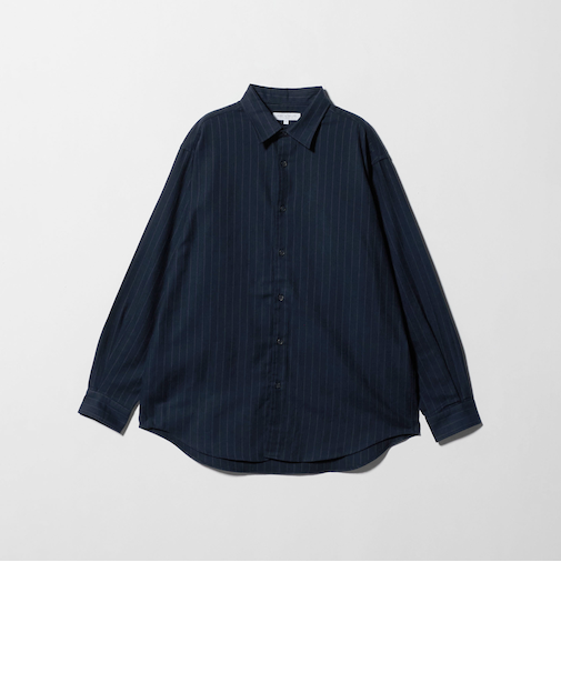 コットンネル パターン リラックスシャツ-イージーケア-<A DAY IN THE LIFE>