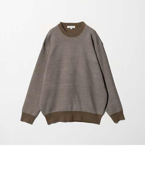 ハイゲージ ミジン ジャガード ニット-ウォッシャブル-<A DAY IN THE LIFE>