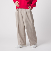 メランジ ツイードライク 2タック ワイドパンツ ‐ウォッシャブル‐＜A DAY IN THE LIFE＞