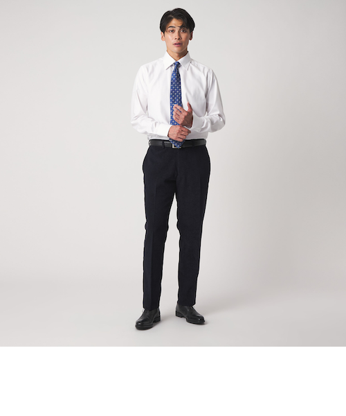 husbands paris ノープリーツスラックス ブーツカット スラックス スリム メンズ ブーツカット フレア ノータック