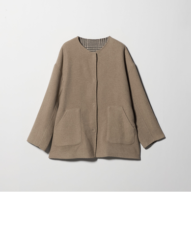 リバー ノーカラーコート ‐リバーシブル‐＜A DAY IN THE LIFE＞