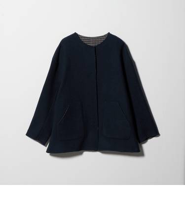 リバー ノーカラーコート ‐リバーシブル‐<A DAY IN THE LIFE>