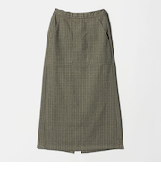 ニット チェック パッチポケット タイトスカート ＜A DAY IN THE LIFE＞