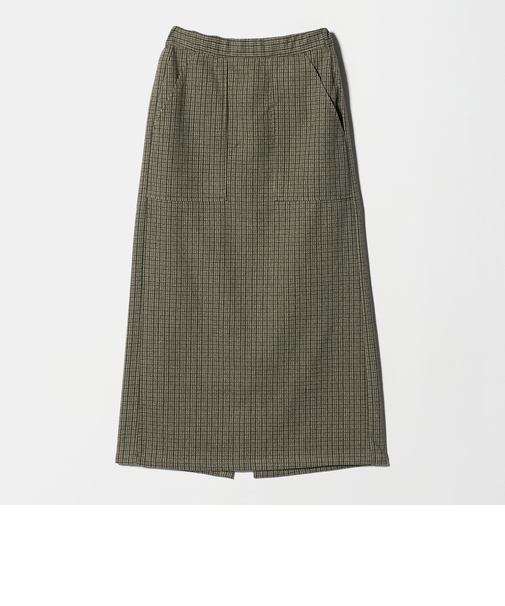 ニット チェック パッチポケット タイトスカート ＜A DAY IN THE LIFE＞