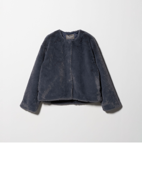 ！専用！新品タグ付き★UNITED ARROWS フェイクファー ブルゾン完売品 フェイクファー ノーカラーブルゾン ＜A DAY IN THE LIFE