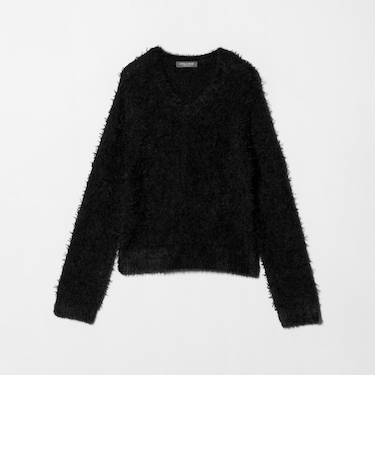 フェザー×チュール Vネックニット <A DAY IN THE LIFE>