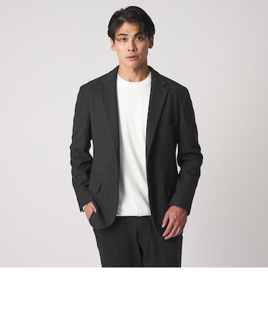 ニットライク ワッフル 2ボタンジャケット<A DAY IN THE LIFE>