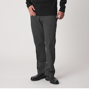 ウールライク ニット ノープリーツ スラックス-ウォッシャブル-＜A DAY IN THE LIFE＞